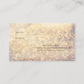 Elegant Stylish Bokeh Reference Card Aanbevelingskaartje (Achterkant)
