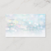 Elegant Stylish Bokeh, Stripe Reference Card Aanbevelingskaartje (Achterkant)