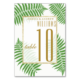 Elegant Stylish Bracken Wedding Kaart