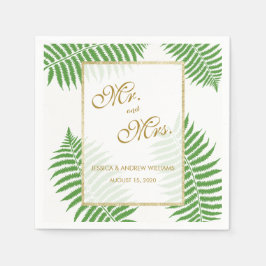 Elegant Stylish Bracken Wedding Servetten