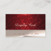 Elegant Stylish Chic, Bokeh Loyalty Kaart (Voorkant)