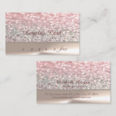 Elegant Stylish Chic, Bokeh Loyalty Kaart (Voorkant / Achterkant)