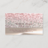 Elegant Stylish Chic, Bokeh Loyalty Kaart (Achterkant)