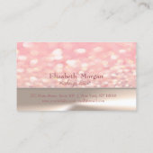 Elegant Stylish Chic, Bokeh Loyalty Kaart (Achterkant)