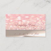 Elegant Stylish Chic, Bokeh Loyalty Kaart (Voorkant)