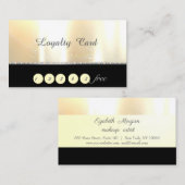 Elegant Stylish Chic Gold Loyalty Kaart (Voorkant / Achterkant)