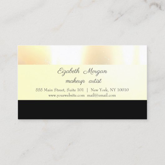 Elegant Stylish Chic Gold Loyalty Kaart (Achterkant)