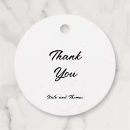 Elegant Stylish Chic Modern Simple Minimalist Bedankjes Labels