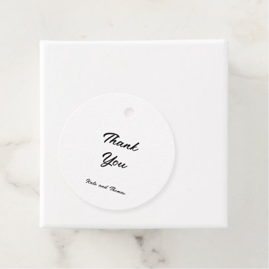 Elegant Stylish Chic Modern Simple Minimalist Bedankjes Labels (In situ)