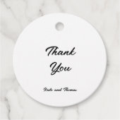 Elegant Stylish Chic Modern Simple Minimalist Bedankjes Labels (Voorkant)