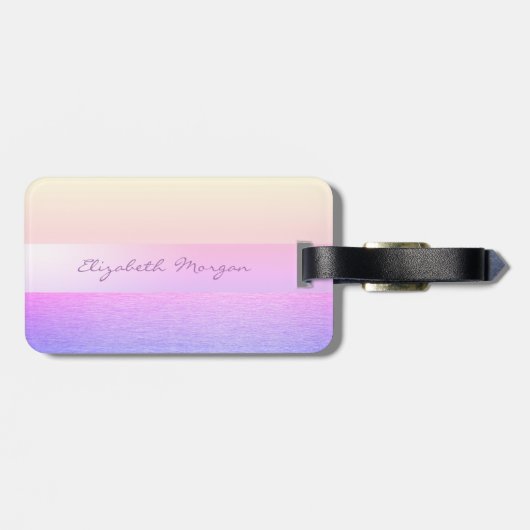 Elegant Stylish Chic, Unicorn Bagagelabel (Achterkant horizontaal)