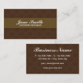 Elegant Stylish Classy Retro Damask Floral Visitekaartje (Voorkant / Achterkant)