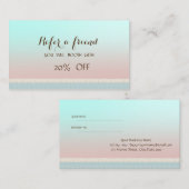 Elegant Stylish Cute Reference Kaart (Voorkant / Achterkant)