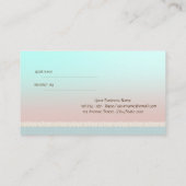 Elegant Stylish Cute Reference Kaart (Achterkant)