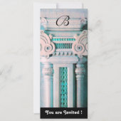 ELEGANT STYLISH DECOR, aqua blauw groen zwart zwar Kaart (Voorkant)