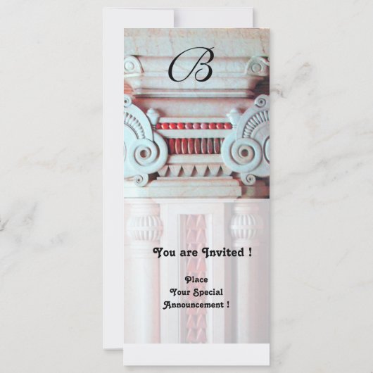 ELEGANT STYLISH DECOR rood wit, champagne metallis Kaart (Achterkant)