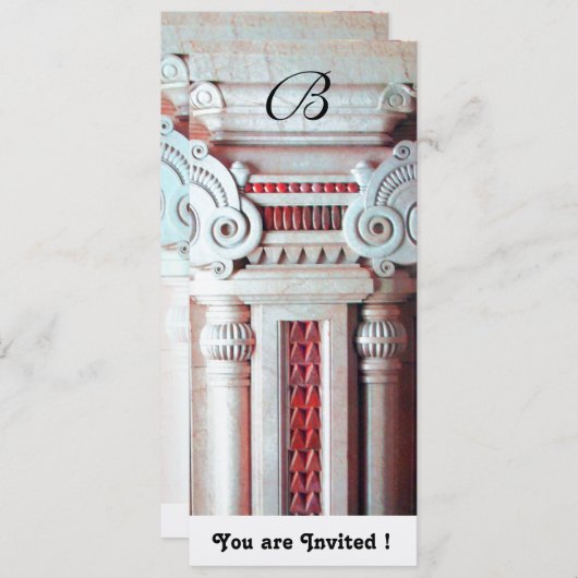 ELEGANT STYLISH DECOR rood wit, champagne metallis Kaart (Voorkant / Achterkant)