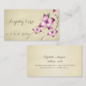 Elegant Stylish Floral Loyalty Card (Voorkant / Achterkant)