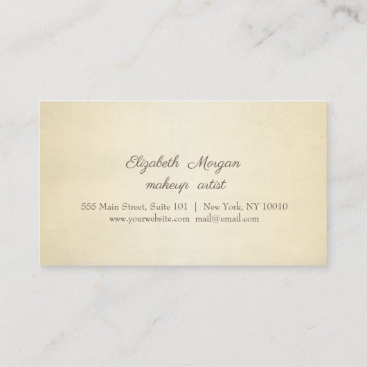 Elegant Stylish Floral Loyalty Card (Achterkant)