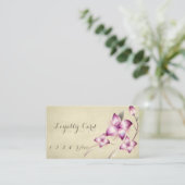 Elegant Stylish Floral Loyalty Card (Staand voorkant)