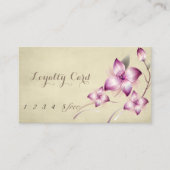 Elegant Stylish Floral Loyalty Card (Voorkant)