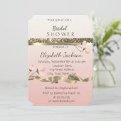 Elegant Stylish Floral Vrijgezellenfeest Kaart (Staand voorkant)