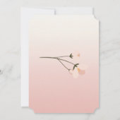 Elegant Stylish Floral Vrijgezellenfeest Kaart (Achterkant)