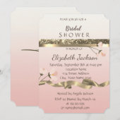 Elegant Stylish Floral Vrijgezellenfeest Kaart (Voorkant / Achterkant)