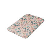 Elegant Stylish Flowers Minimalist Bath Mat (Gekanteld)