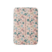 Elegant Stylish Flowers Minimalist Bath Mat (Voorkant Verticaal)