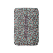 Elegant Stylish Flowers Minimalist Bath Mat (Voorkant Verticaal)