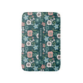 Elegant Stylish Flowers Minimalist Bath Mat (Voorkant Verticaal)