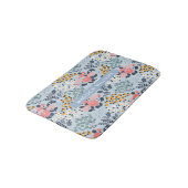 Elegant Stylish Flowers Minimalist Bath Mat (Gekanteld)