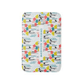 Elegant Stylish Flowers Minimalist Bath Mat (Voorkant Verticaal)