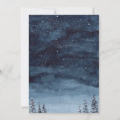 Elegant Stylish Forest Pine Trees Wedding Kaart (Achterkant)