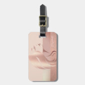 Elegant Stylish Girl Face Silhouette Bagagelabel (Voorkant verticaal)