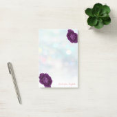 Elegant Stylish Girly, Bokeh, Rozen Post-it® Notes (Kantoor)