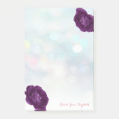 Elegant Stylish Girly, Bokeh, Rozen Post-it® Notes (Voorkant)