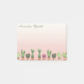 Elegant Stylish Girly Cactus Post-it® Notes (Voorkant)