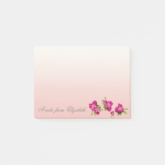 Elegant Stylish Girly, Flowers Post-it® Notes (Voorkant)