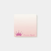 Elegant Stylish Girly, Glittery Tiara Post-it® Notes (Voorkant)