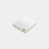 Elegant Stylish Girly, Gold Paisley Elephant Post-it® Notes (Schuin)