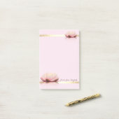 Elegant Stylish Girly Gold Stripes, Lotos Post-it® Notes (Op bureau)