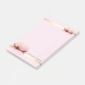 Elegant Stylish Girly Gold Stripes, Lotos Post-it® Notes (Schuin)