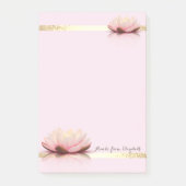 Elegant Stylish Girly Gold Stripes, Lotos Post-it® Notes (Voorkant)