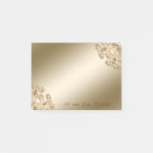 Elegant Stylish, Girly, Gold Swirls Post-it® Notes (Voorkant)