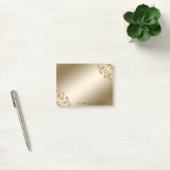 Elegant Stylish, Girly, Gold Swirls Post-it® Notes (Kantoor)