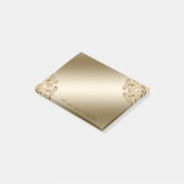 Elegant Stylish, Girly, Gold Swirls Post-it® Notes (Schuin)