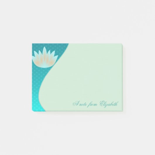 Elegant Stylish Girly, Lotus Flower Post-it® Notes (Voorkant)