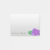 Elegant Stylish Girly, Paars Roos Post-it® Notes (Voorkant)